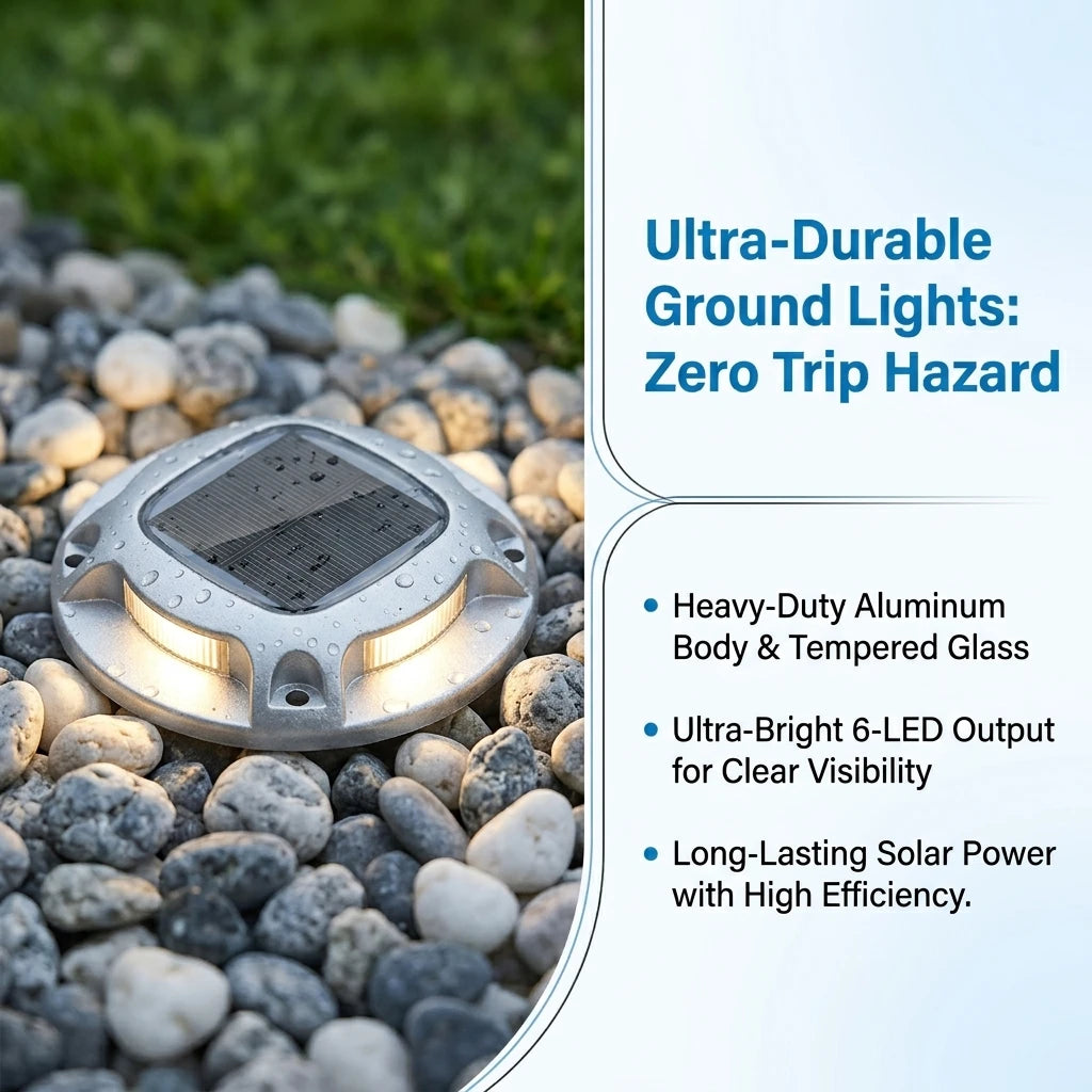 Solar Outdoor Flame Torch and Ground Pathway Lights for Gardens