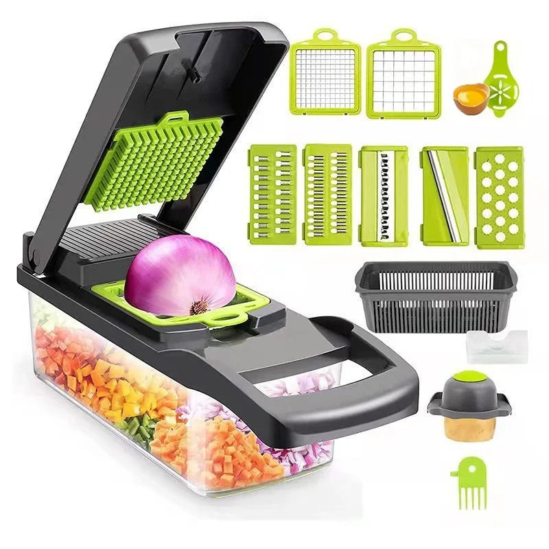 Multifunctional Stainless Steel Vegetable Grater And Slicer Set