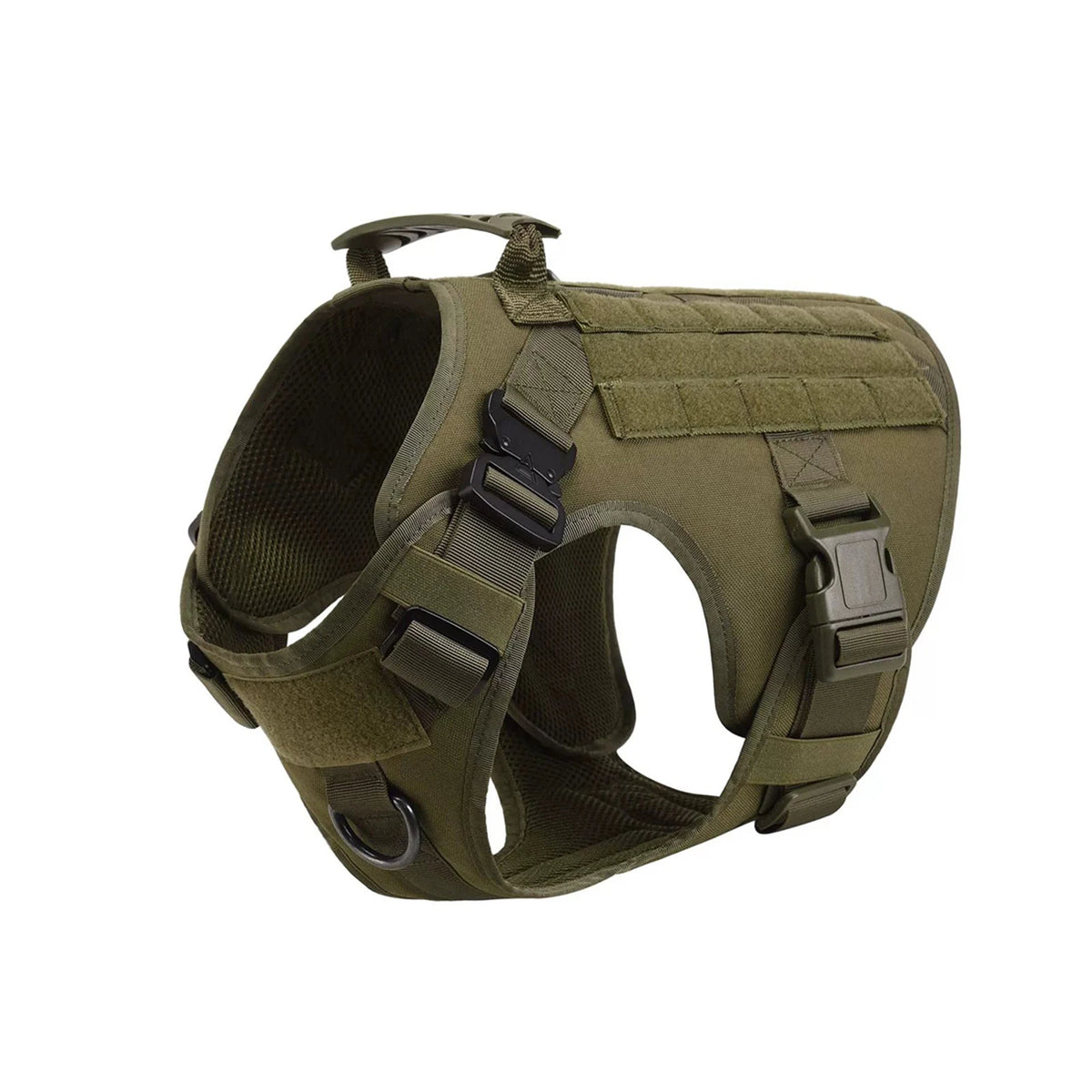 PETRAVEL Tactical Dog Harness With MOLLE Pouches For Training Walks