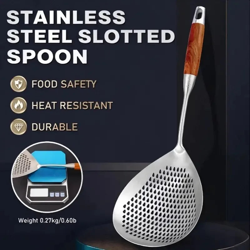 Stainless Steel Spider Strainer Skimmer Ladle for Cooking and Frying