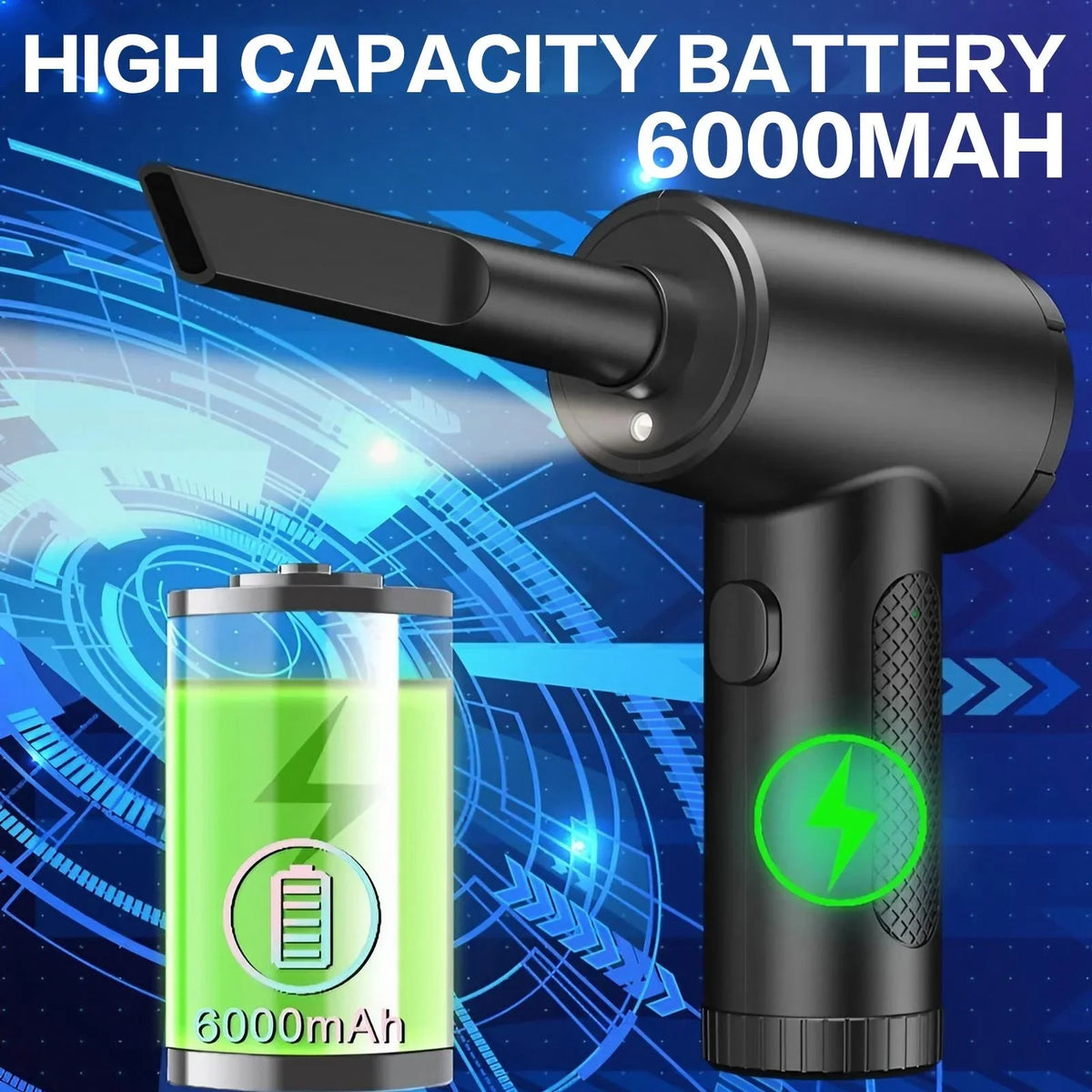 Rechargeable Electric Air Duster For Keyboard And Electronics Cleaning