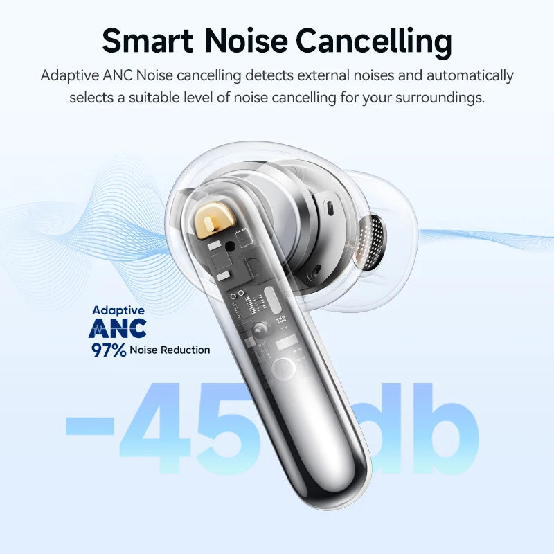QCY MeloBuds N50 Wireless Earbuds With Active Noise Cancellation