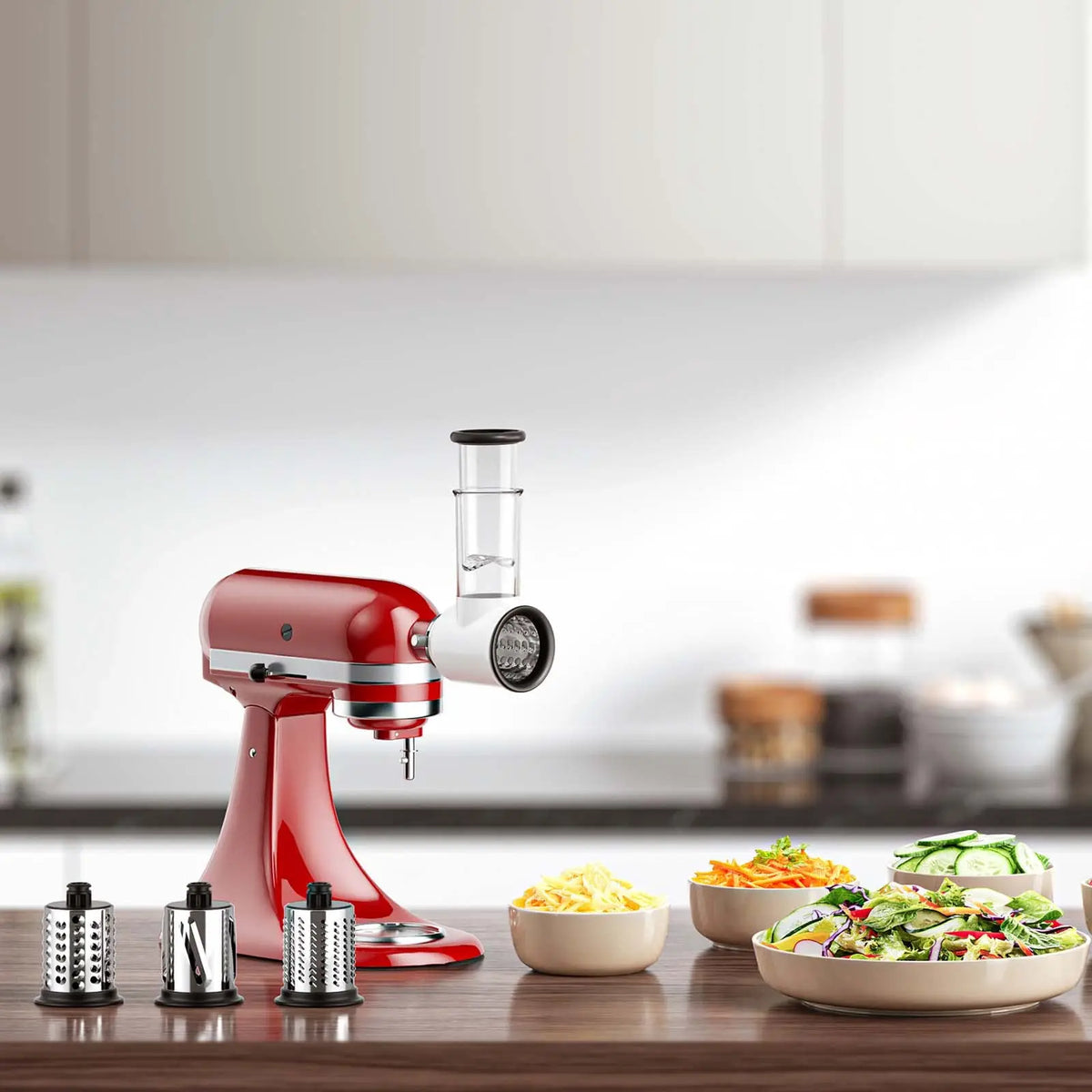 Meat Grinder and Slicer Shredder Attachments for KitchenAid Stand Mixer