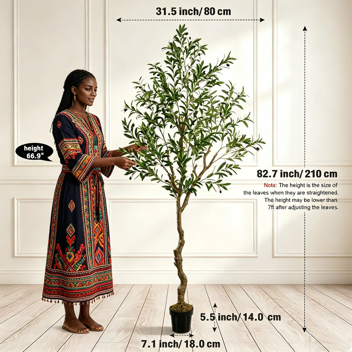 Olitree Artificial Olive Tree With Natural Wood Trunk Home Decor