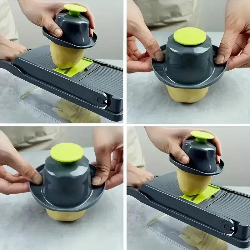 Multifunctional Stainless Steel Vegetable Grater And Slicer Set