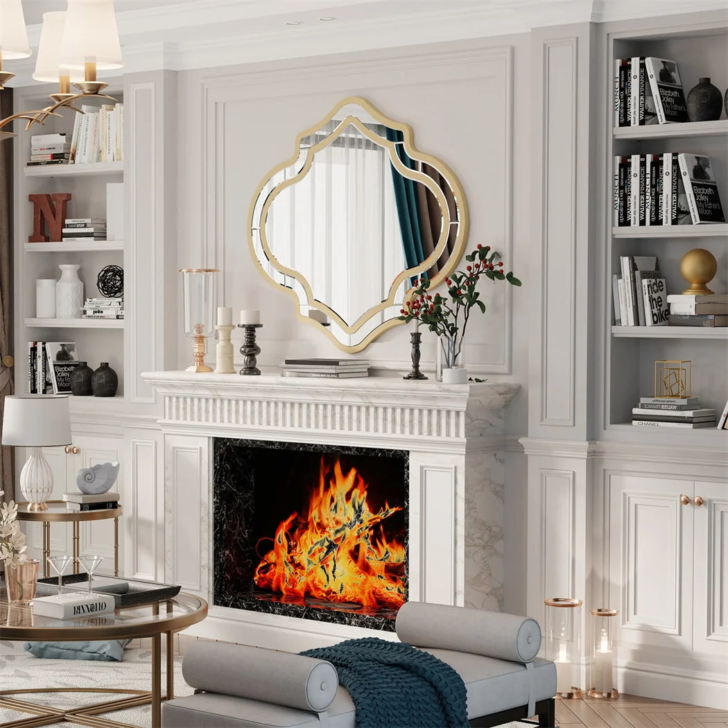 LUVODI Irregular Decorative Wall Mirror for Modern Home Accent