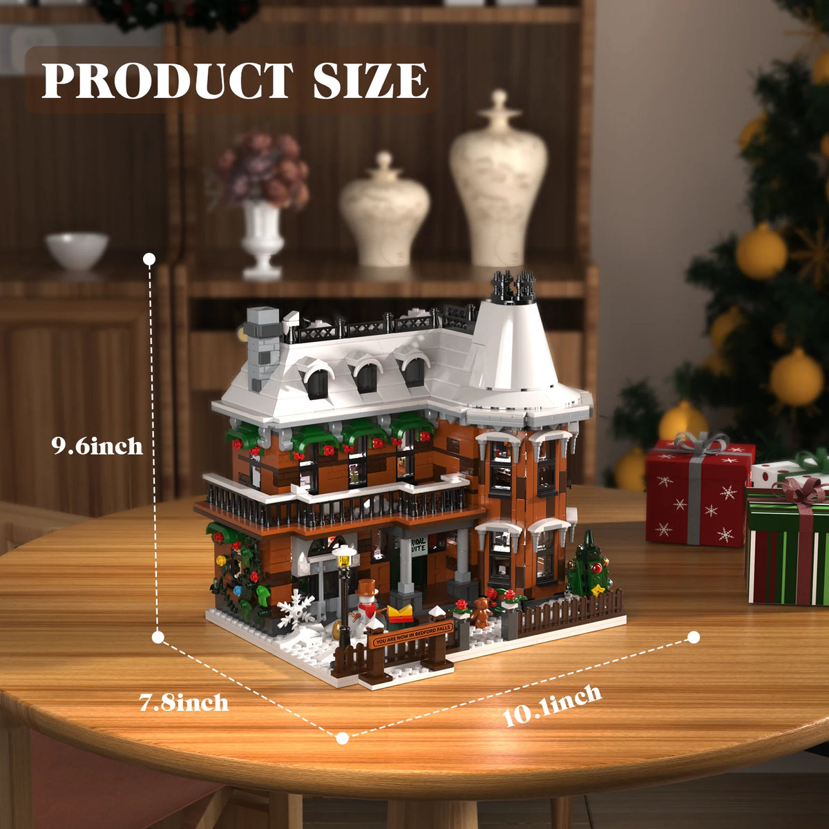 BuildMoc Christmas Snow House Building Blocks Set Gift