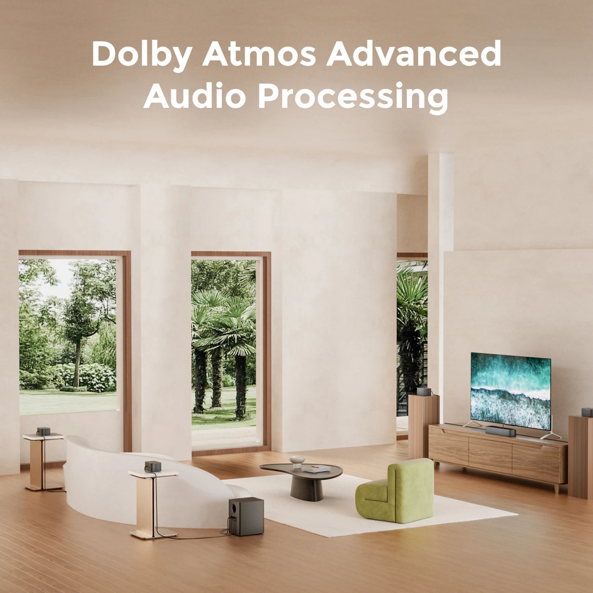 ULTIMEA Dolby Atmos 7.1 Soundbar With Wireless Subwoofer And Speakers