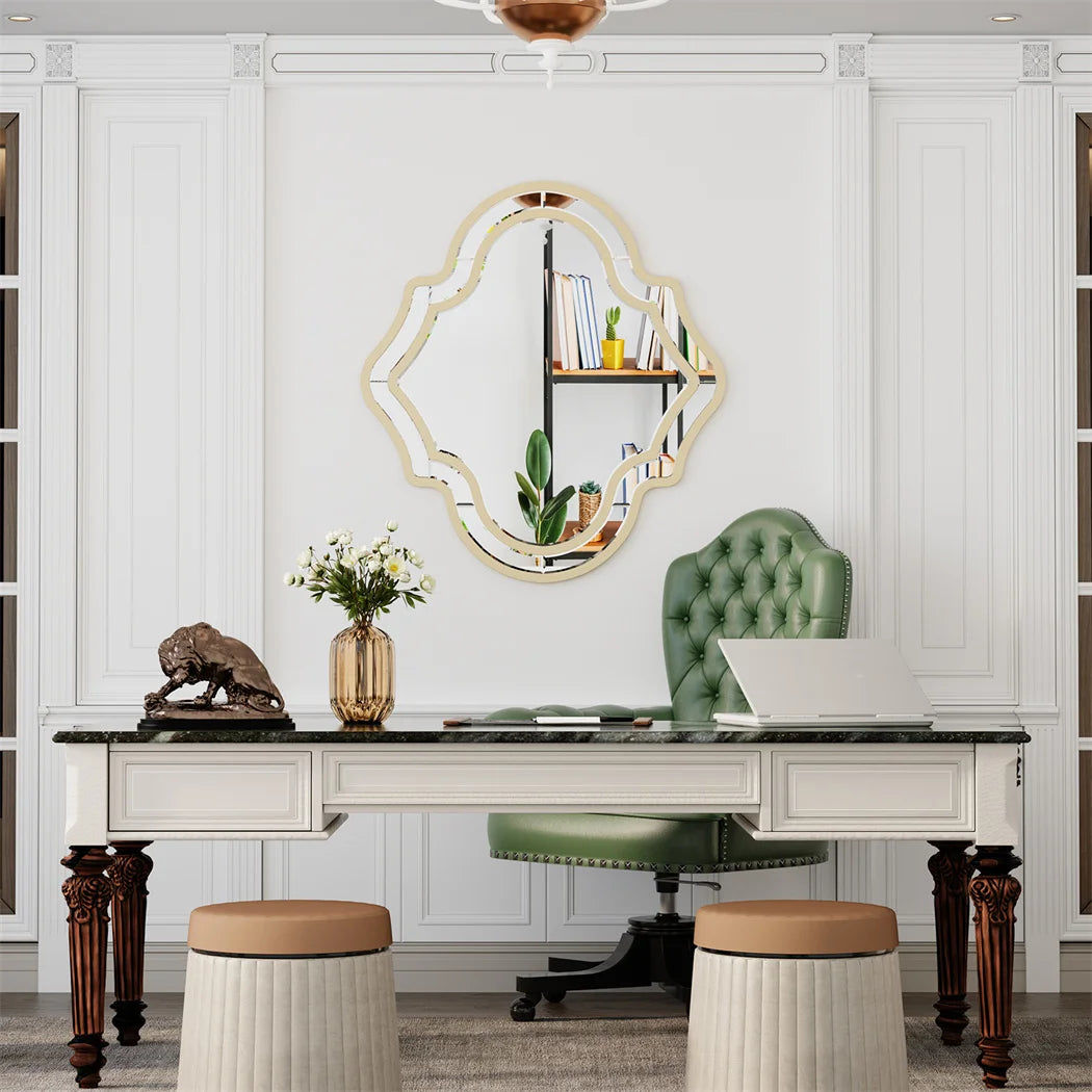 LUVODI Irregular Decorative Wall Mirror for Modern Home Accent