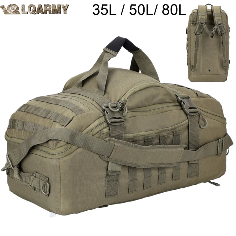 LQARMY Tactical Hiking Backpack for Camping Travel and Outdoor Adventures