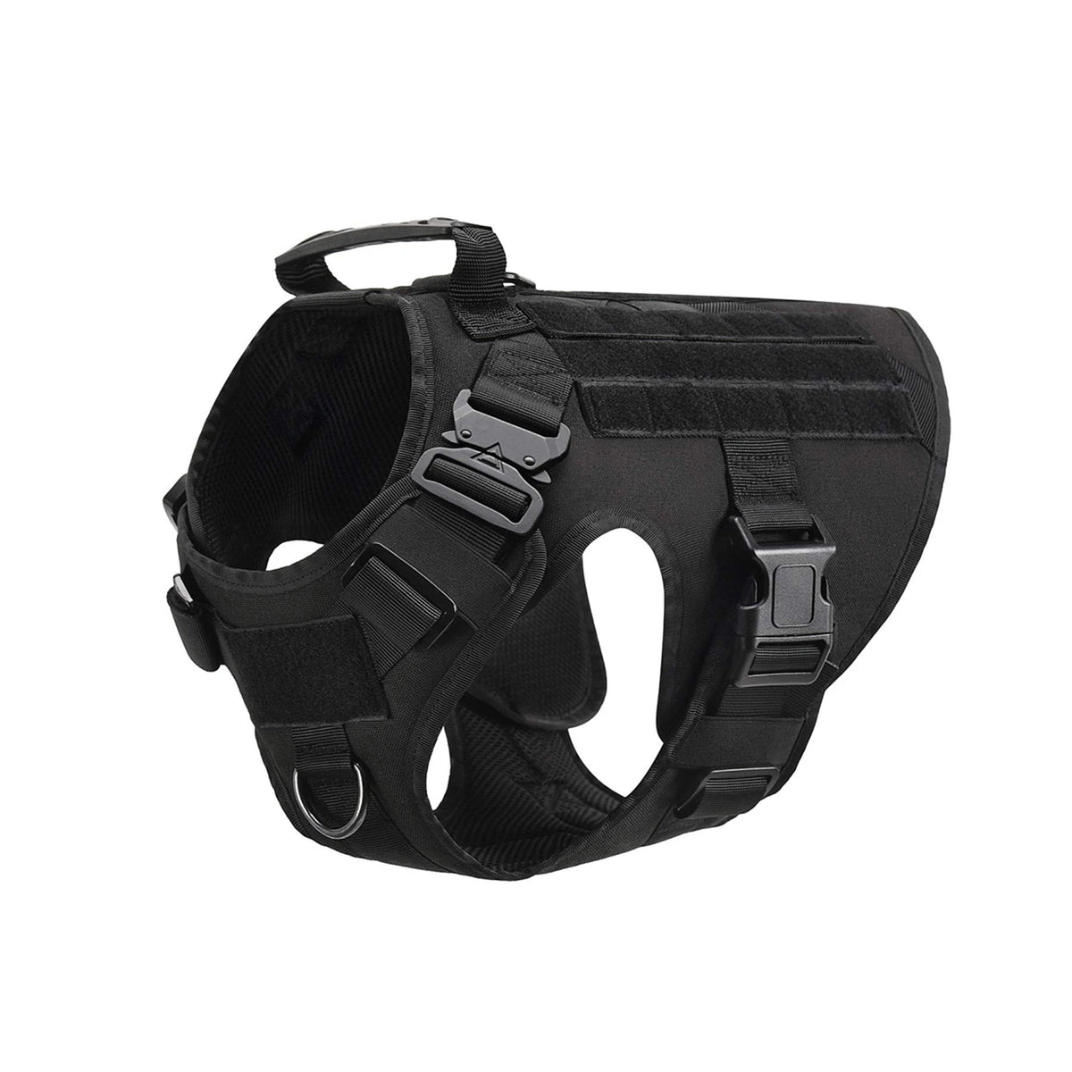 PETRAVEL Tactical Dog Harness With MOLLE Pouches For Training Walks