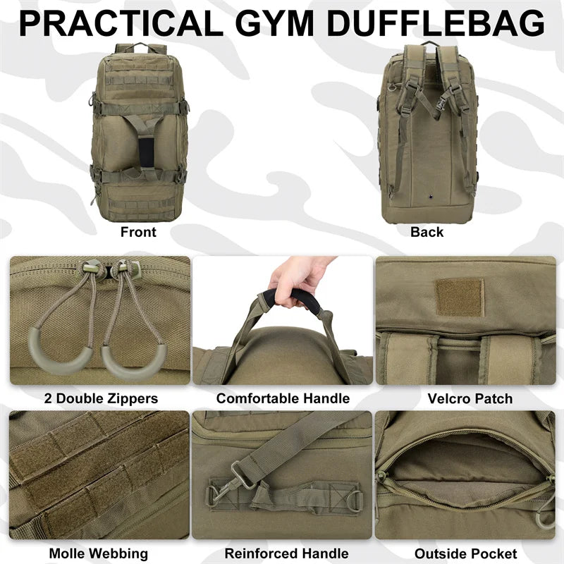 LQARMY Tactical Hiking Backpack for Camping Travel and Outdoor Adventures